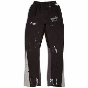 Gallery Dept Black and Gray Joggers